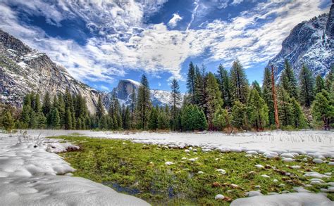 wallpaper parco nazionale di Yosemite, California, sierra nevada, hdr hd: widescreen: l'alta ...