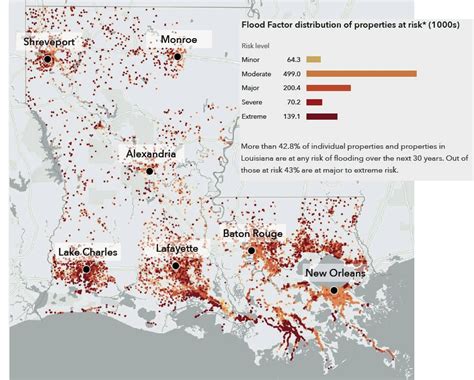 Map Of Louisiana Flooding 2021 - Vector U S Map