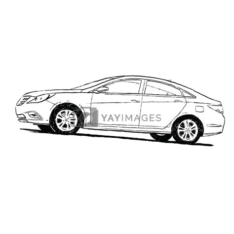 car black and white silhouette by artpustovit Vectors & Illustrations ...