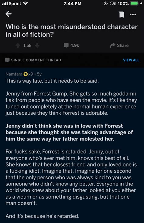 Guy Destroys What We All Thought About Jenny From Forrest Gump