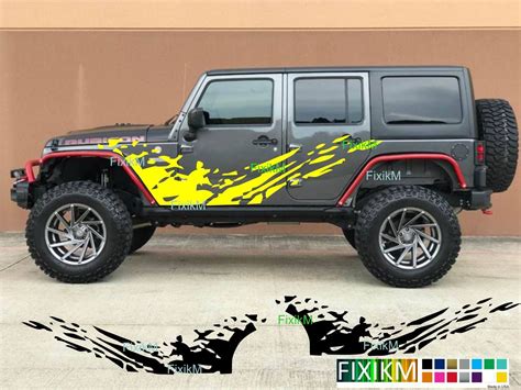 Jeep Wrangler Decals For Side