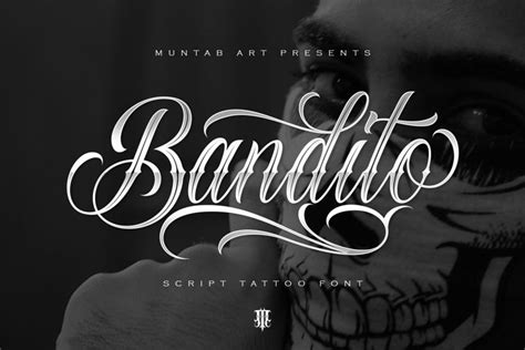 Bandito Script | Tattoo font