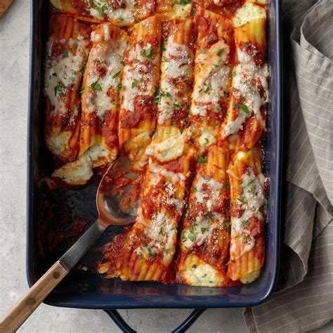 Cheese Manicotti Recipe | Taste of Home