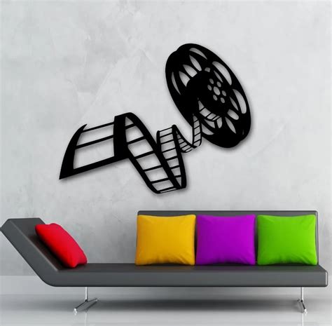 Aliexpress.com : Buy Movie Film Vinyl Wall Decal Reel Of Film Cinema Film Decor For Living Room ...