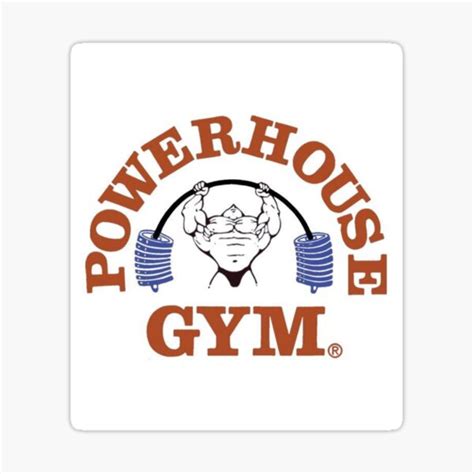 "Powerhouse Gym - Logo" Sticker by BarbellClothing | Redbubble