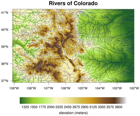 NCL Graphics: Topographic maps