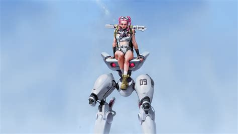 Download Pink Hair Braid Cyberpunk Sci Fi Robot 4k Ultra HD Wallpaper ...