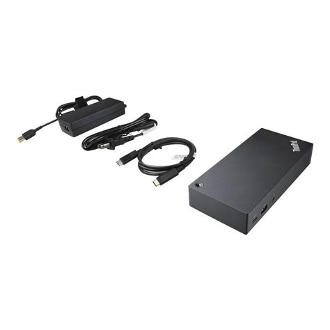 Lenovo ThinkPad USB-C Dock - Docking station - USB-C - VGA - GigE - 90 Watt - Europe - for ...