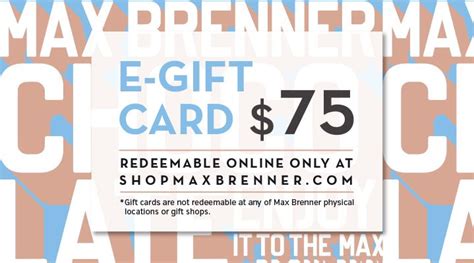 MAX BRENNER GIFT CARD – Shop Max Brenner | USA