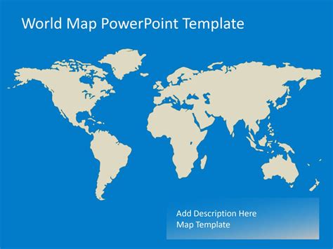 World map PowerPoint template - Slidevilla