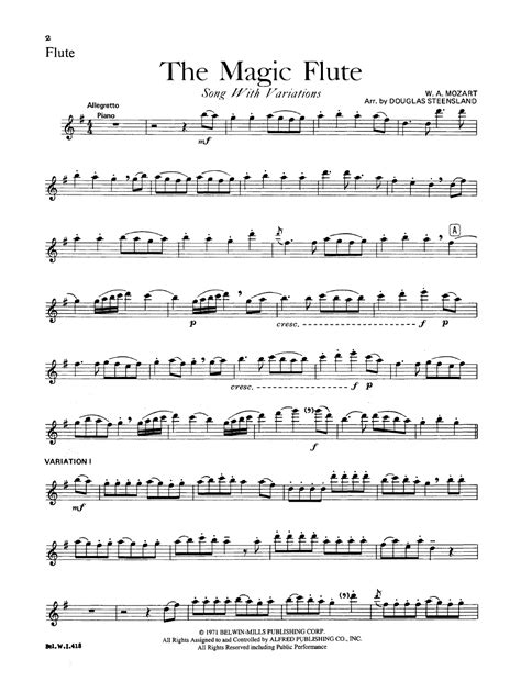 The Magic Flute (Flute Solo with Piano | J.W. Pepper Sheet Music