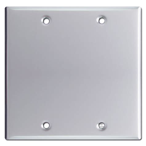 Double Rocker Switch Plate Cover - Polished Chrome