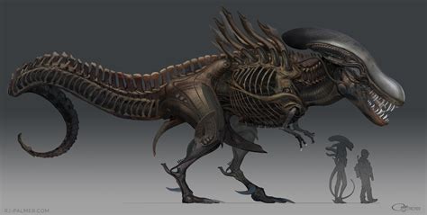 Alien T. rex by arvalis on DeviantArt