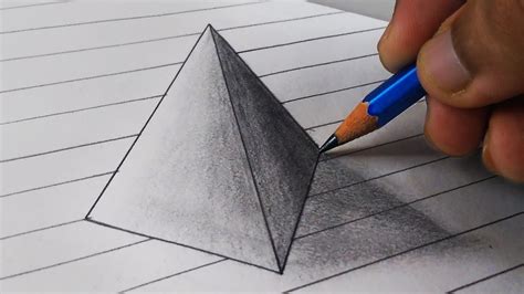 Triangle Illusion Drawing at GetDrawings | Free download