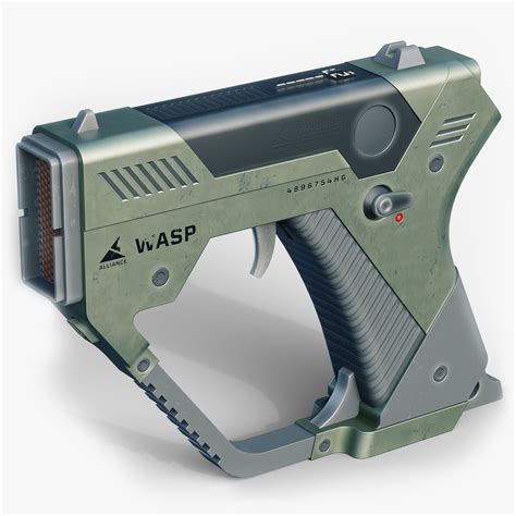 Sci-fi handgun 3D Model $49 - .blend .obj .unknown - Free3D