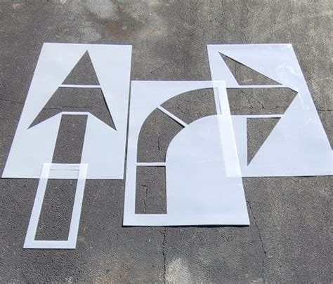 Parking Lot Arrow Stencils Large By American Striping Ohio