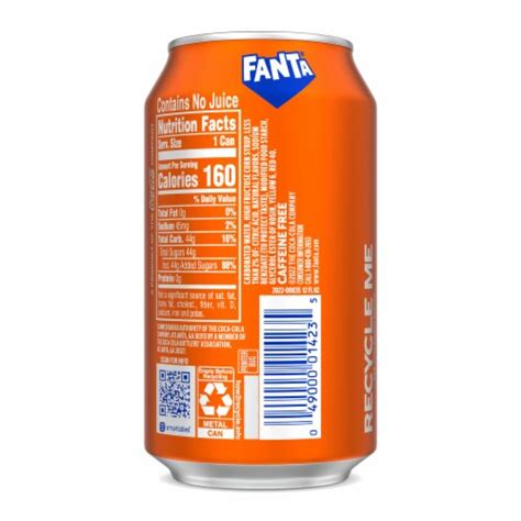 Fanta Orange Fruit Soda Pop Soft Drink, 12 fl oz - City Market