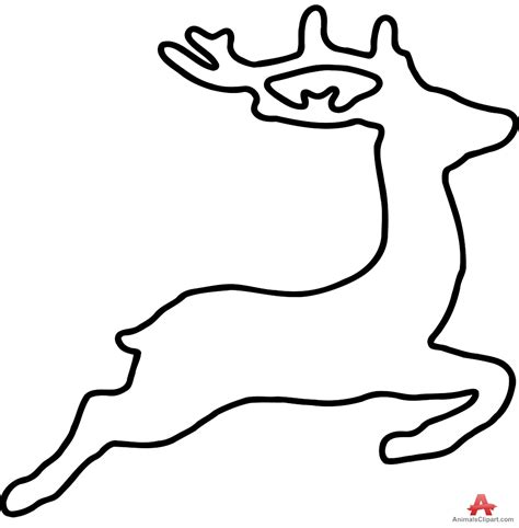 Deer Outline - ClipArt Best