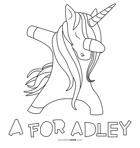 A For Adley Coloring Pages Free Coloring Pages