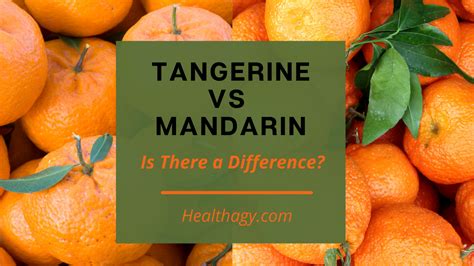 Tangerine vs Mandarin: Is There a Difference? - Healthagy