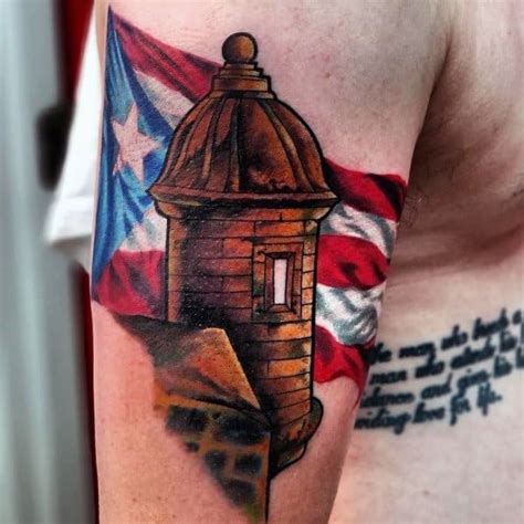 50 Cool Puerto Rican Flag Tattoo Ideas for Men | Flag tattoo, Puerto rico tattoo, Puerto rican flag