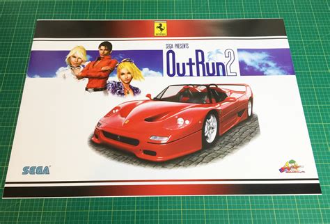 OutRun 2 large arcade poster 70x50cm – Arcade Art Shop