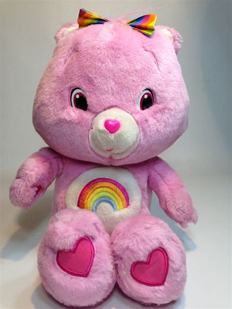 Pink Cheer Bear Plush Care Bears 2007 Interactive Talking Singing Motion Toy 13" - Care Bears