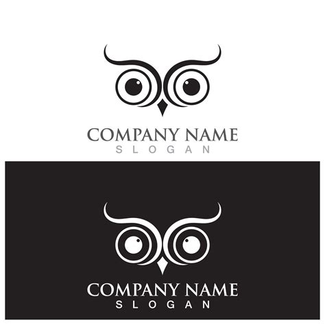 owl logo and vector template 12180666 Vector Art at Vecteezy