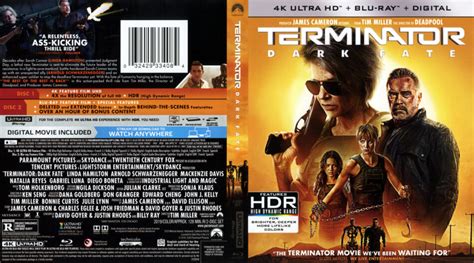 Terminator Dark Fate (2019) 4K UHD Blu-Ray Cover - DVDcover.Com