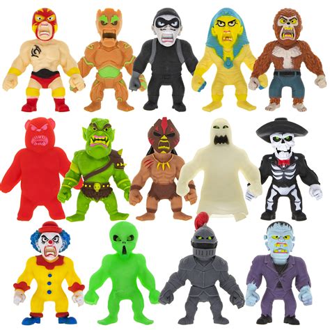 Buy Monster Flex Stretchy Toys For Boys and Girls - 14 Unique Spooky Stretch Monsters, Monster ...