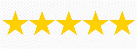 Rating Review Yellow 5 Stars PNG Image | Citypng