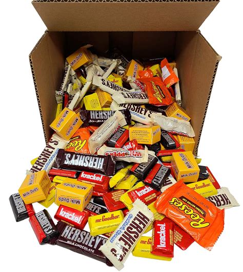 Amazon.com : Bulk Chocolate Candy Bars Individually Wrapped, Fun Mix of Snack Size Chocolates ...