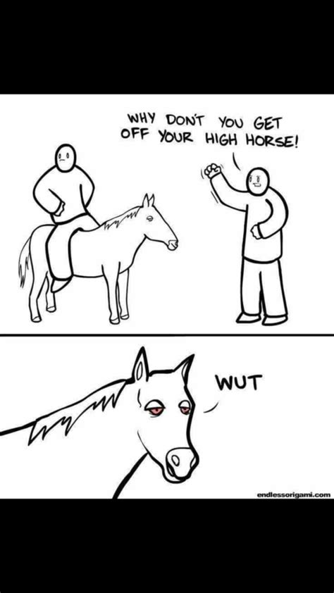 High horse - Meme Guy