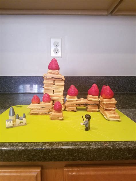 Got a Lego Waffle maker, had to make 'Hogwaffles' for Harry! : r/harrypotter