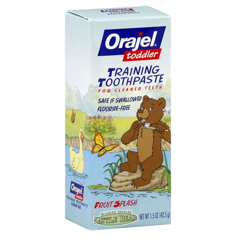 Orajel Toddler Toothpaste, Training, Fruit Splash, 1.5 oz (42.5 g)