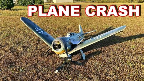 WORST RC PLANE CRASH EVER!! - FW190 BRUTALLY DESTROYED!!! - TheRcSaylors | FpvRacer.lt