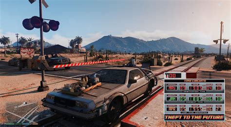 Here is a 'Back to the Future' mod for GTA V that actually allows you to time travel