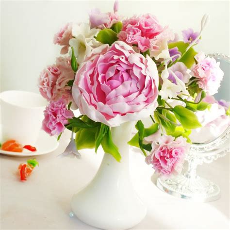 Peony Flower Arrangement - Handmade With Love | Oriflowers