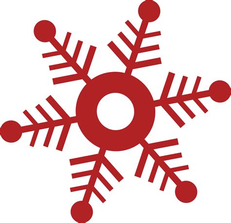 Red snowflake on white background. 24236663 Vector Art at Vecteezy