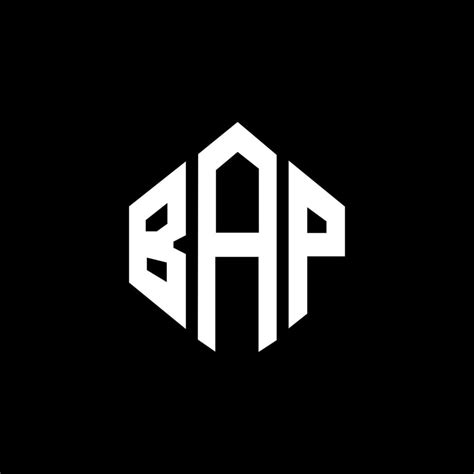 BAP letter logo design with polygon shape. BAP polygon and cube shape logo design. BAP hexagon ...