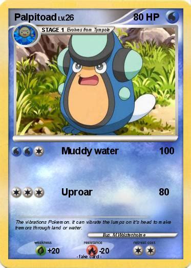 Pokémon Palpitoad 27 27 - Muddy water - My Pokemon Card