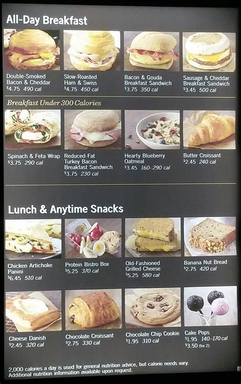 Starbucks Menu Prices