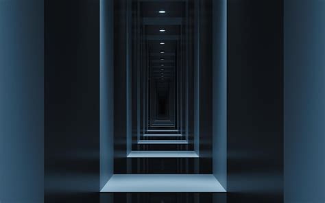 Premium Photo | Dark tunnel background 3d rendering