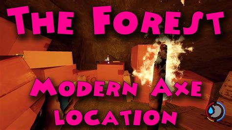 The Forest - Modern axe location (cave 2) | Jawsegaming