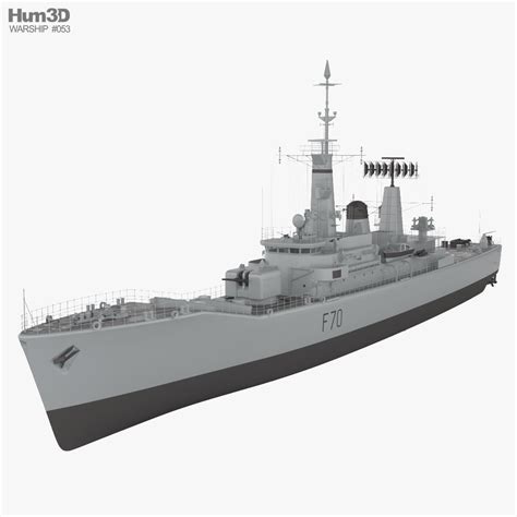 3D model of Leander-class frigate | 3d model, Leander, Model