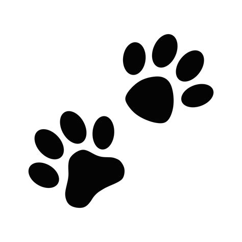 Dog paw prints paw print dog 6211943 Vector Art at Vecteezy