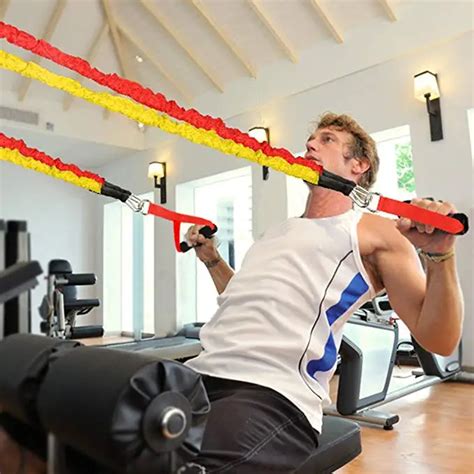 Fitness Pull Rope Resistance Bands For Strength Training Elastic 5 Colors Resistance Rubber ...