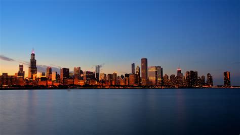 Chicago skyline sunset wallpaper | 1920x1080 | #21230