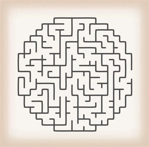 Maze Game On Vintage Background 269136 Vector Art at Vecteezy