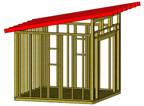 How to Build a Lean To Shed Roof (Lean to Shed Roof Installation and Framing) | AT Improvements ...